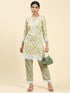 Sahiba bali in Samma Chikankari Co-ord set in Cotton for Women- Cream